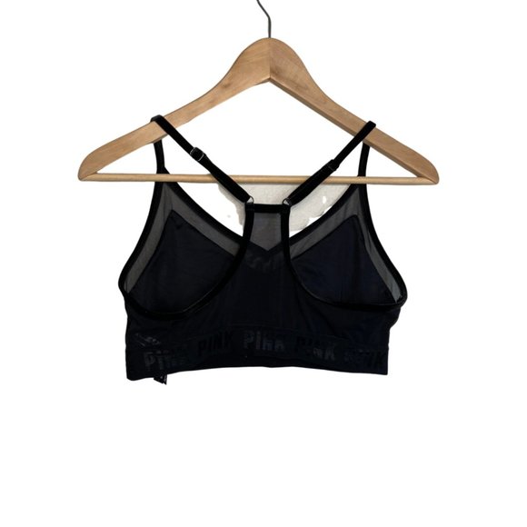 Victoria’s Secret Pink Ultimate Lightly Lined Velvet Sports Bra Size L - Picture 1 of 7